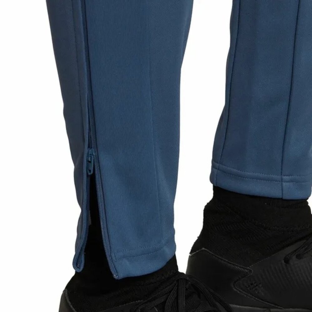 NWOT Adidas Blue Stripe Cargo Pocket Zip Ankle Jogger Pants | Athleisure Utility - Picture 14 of 16
